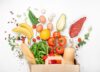 Full,Paper,Bag,Of,Different,Health,Food,On,A,White